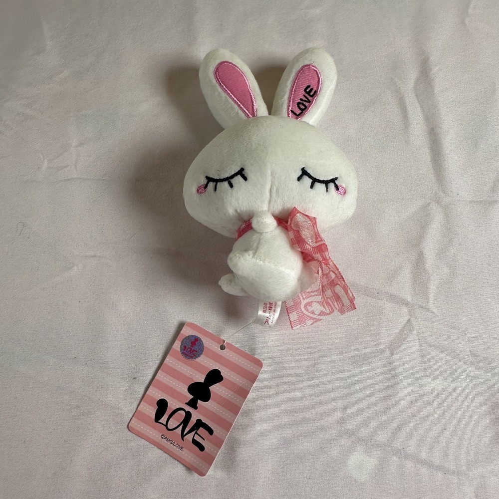Ai Otsuka Love Rabbit Bunny Pink Velvet Gown 6'' Plush FuRyu Japan Rare Prize